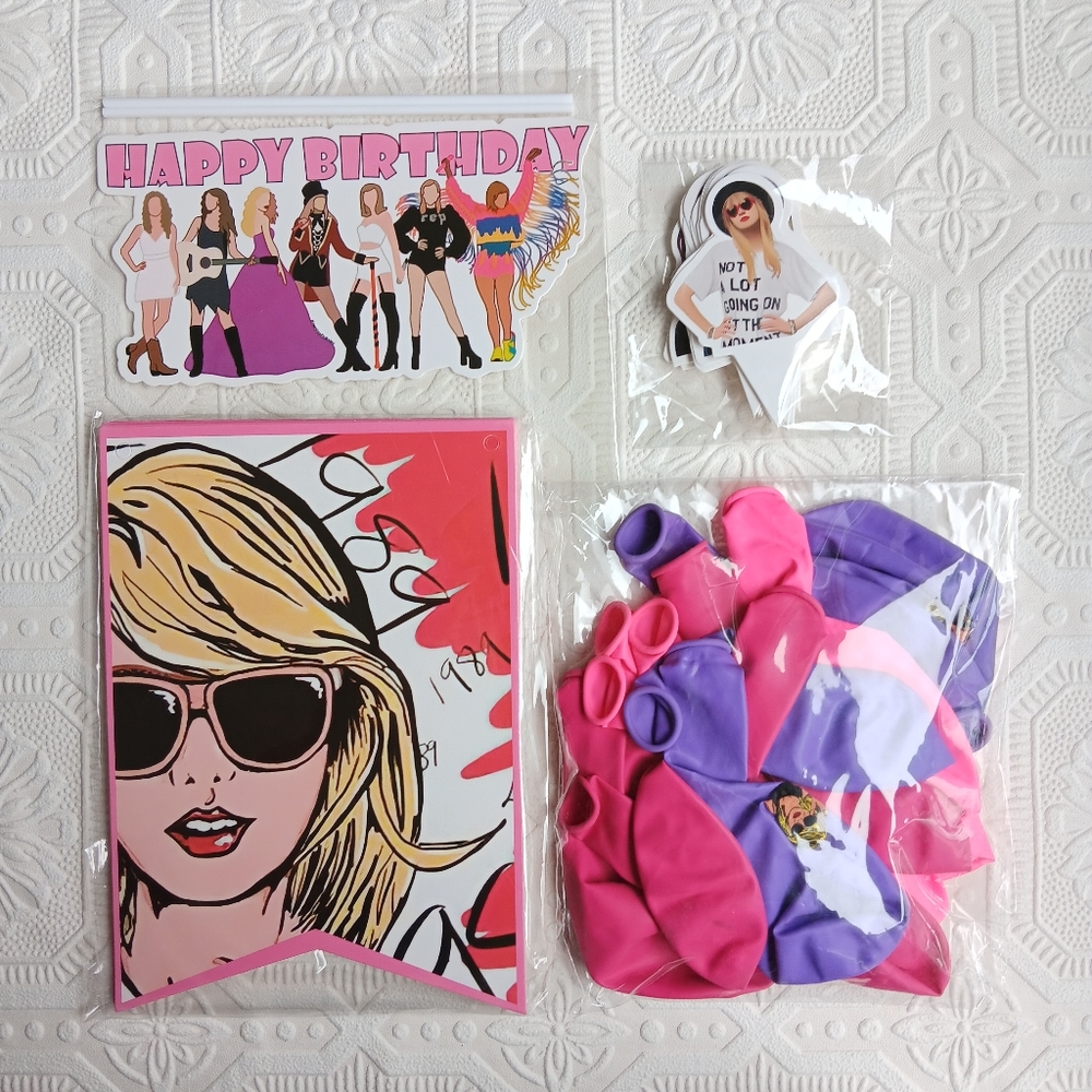 Taylor Swift Birthday Party Decoration Kit - Picture 15 of 17